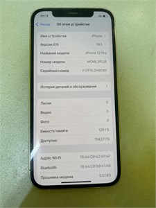 APPLE IPHONE 12 PRO 6/128 ГБ 890000697116