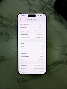 APPLE IPHONE 16 PRO MAX 256 890000733359