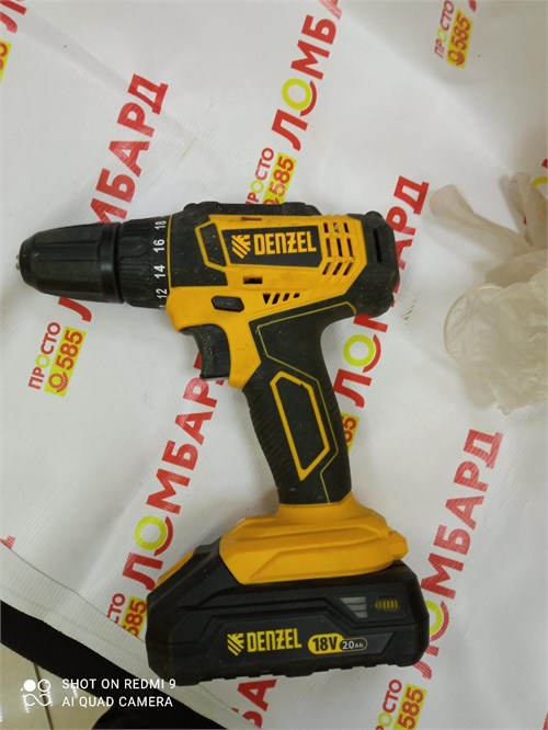 Аккумуляторная дрель-шуруповерт Denzel CDL-18-02BM 890000679242