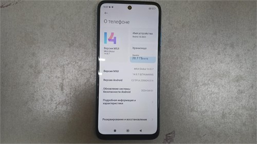 XIAOMI REDMI 10 2022 4/64 ГБ 890000678116