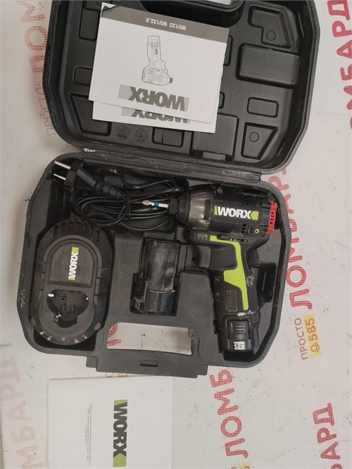 Аккумуляторный ударный бесщеточный винтоверт WORX WU132 890000680888