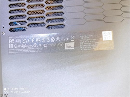 Ноутбук LENOVO 83GS i5 12450HX RTX 4050 890000690652