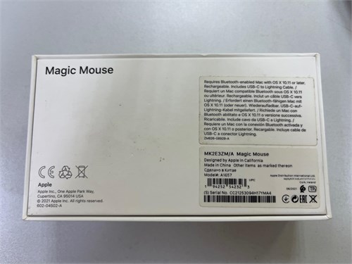 Apple Magic Mouse 2  A1657 890000742996