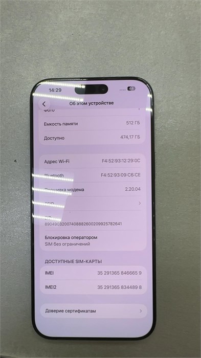 APPLE IPHONE 16 PRO MAX 8/512 ГБ 890000738506