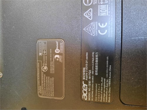 Ноутбук Acer Aspire A315-21-43LB A4-9120 890000775989