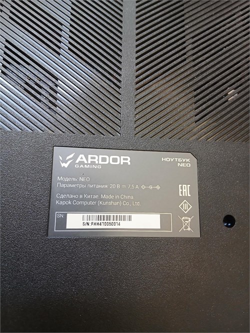 ARDOR GAMING NEO/ i5-12600H RTX 3050 890000780166