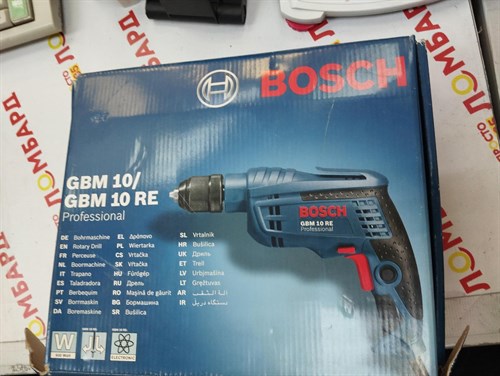 Безударная дрель BOSCH GBM 10 RE , 600 Вт 890000483476 - фото 692759