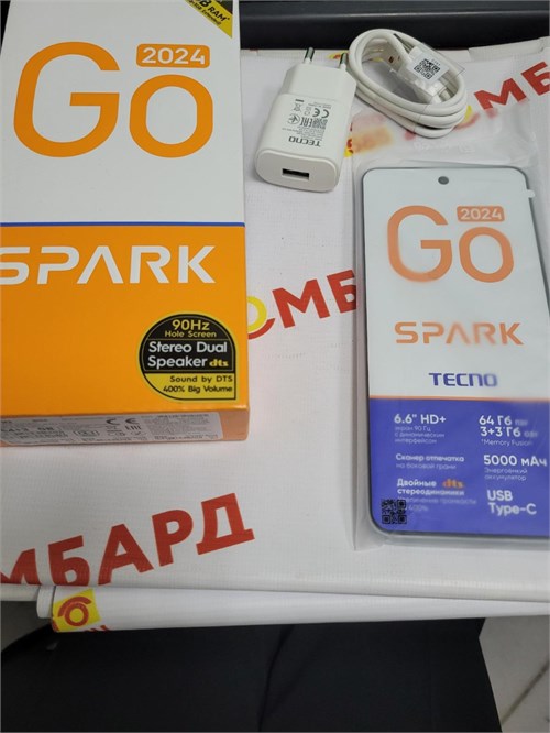 TECNO SPARK GO 2024 3/64 ГБ 890000531969 - фото 786088