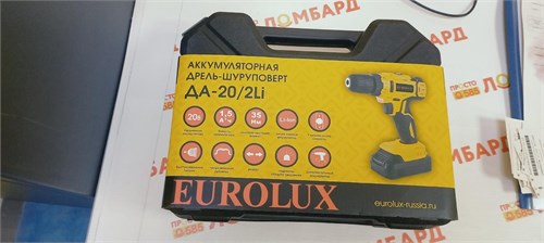 ШУРУПОВЕРТ EUROLUX ДА-20/2LI 890000542486 - фото 809591