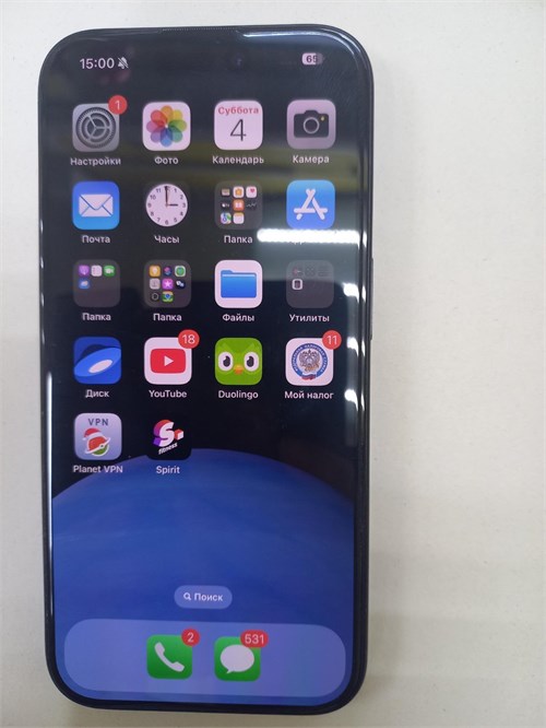 APPLE IPHONE 15 PRO 128 ГБ 890000562489 - фото 836424