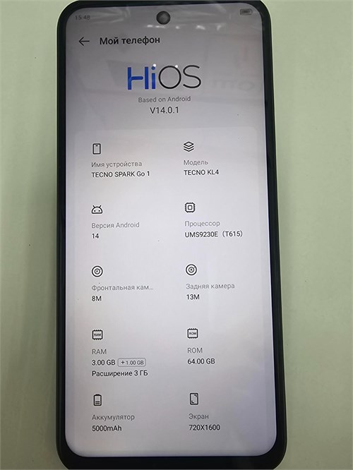 TECNO SPARK GO 1 3/64 ГБ 890000598420 - фото 888124