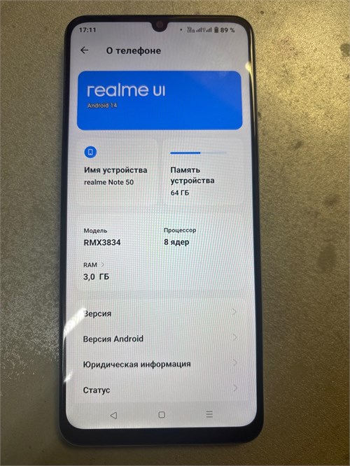REALME NOTE 50 3/64 ГБ 890000595341 - фото 890223