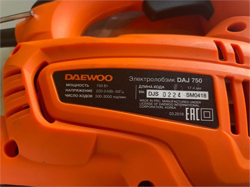 Лобзик DAEWOO DAJ 750 890000621078 - фото 927037
