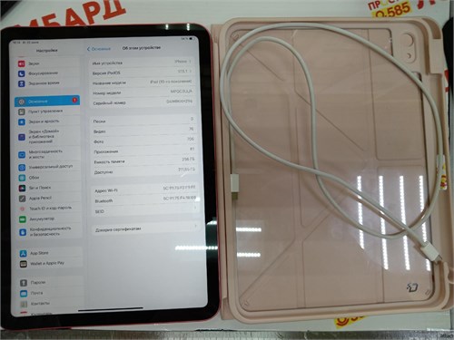 Планшет Apple iPad (10-го поколения) (2022) 256 ГБ WI-FI 890000634567 - фото 944185