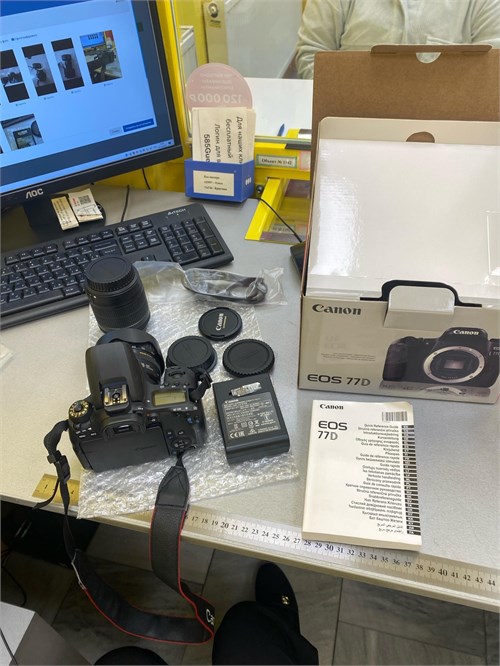 Фотоаппарат CANON EOS 77D ОБЪЕКТИВ CANON ULTRASONIC 28-105 ОБЪЕКТИВ CANON 18-55 890000656818