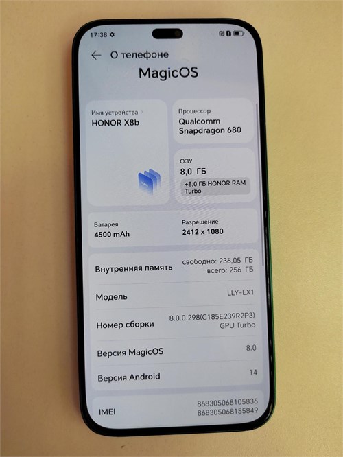 HONOR X8B 8/256GB 890000658223