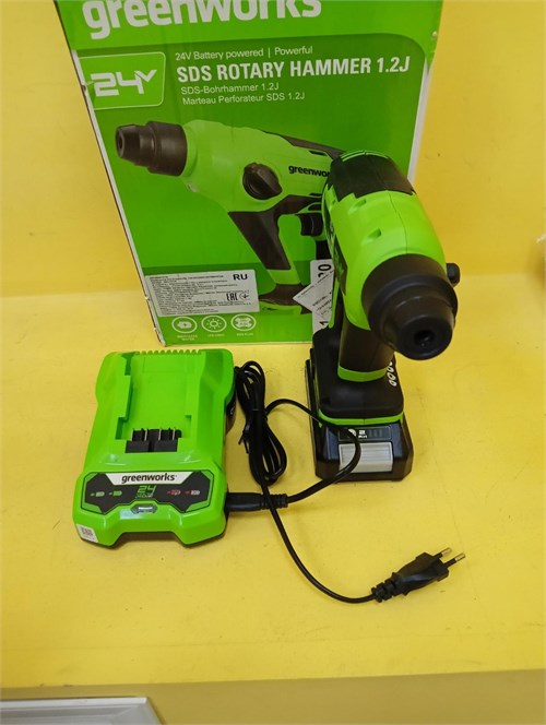 Перфоратор аккумуляторный Greenworks GD24SDS1K2 890000659375