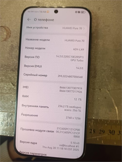 HUAWEI PURA 70 12/256GB 890000663217