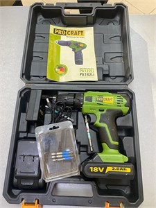 АККУМУЛЯТОРНЫЙ ШУРУПОВЁРТ PROCRAFT PA18 890000671210