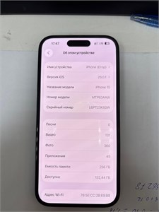 APPLE IPHONE 15 256 ГБ 890000678385