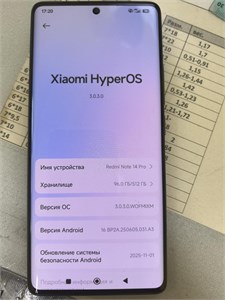 XIAOMI REDMI NOTE 14 PRO 12/512 ГБ 890000683719