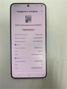SAMSUNG GALAXY S25 12/256 ГБ 890000684821