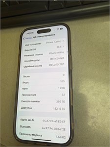 APPLE IPHONE 16 PRO 256 ГБ 890000685998