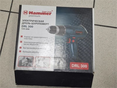Электрическая дрель-шуруповерт HAMMER DRL 300 890000685043