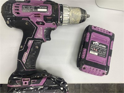 ДРЕЛЬ-ШУРУПОВЕРТ АККУМУЛЯТОРНАЯ KM ATOM CD-181/2 KIT 890000662731