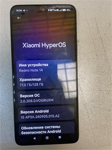 XIAOMI REDMI NOTE 14 8/128 ГБ 890000691120