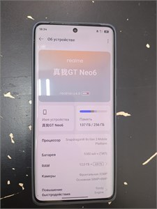 REALME GT NEO 6 5G 12/256GB 890000689238