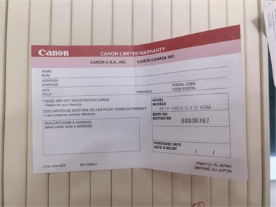 Canon EF 70-300 f4-5.6 IS USM 890000693702