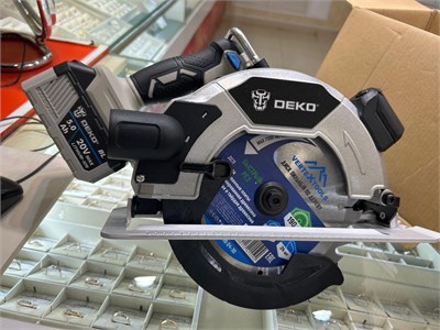 Дисковая (циркулярная) бесщеточная пила аккумуляторная DEKO DKCS20DA PRO 890000687412