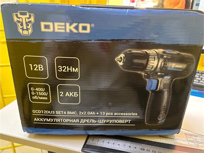 АККУМУЛЯТОРНАЯ ДРЕЛЬ-ШУРУПОВЕРТ DEKO GCD12DU3* 890000695803