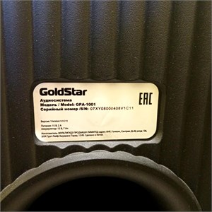 Музыкальный центр GOLDSTAR GPA-1001 890000697112