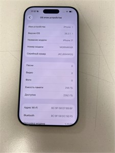 APPLE IPHONE 17 256 ГБ 890000703103