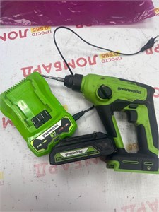 Аккумуляторный бесщеточный перфоратор GreenWorks GD24SDS1K2 890000683052