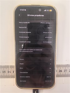 APPLE IPHONE 16 PRO 256 890000735280
