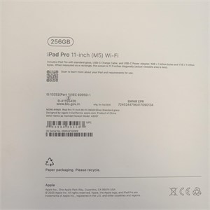 APPLE iPad Pro 11-inch (M5) Wi-Fi 256 890000760750