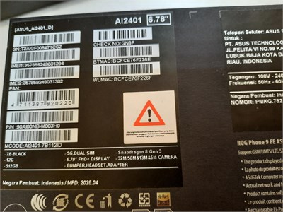 Asus ROG Phone 9 FE 12/512gb 890000764050