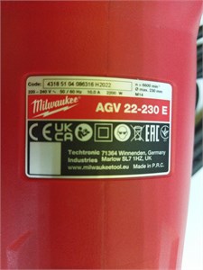 УШМ MILWAUKEE AGV 22-230 E 890000538039