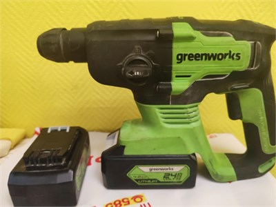 Аккумуляторный бесщеточный отбойник Greenworks GD24SDS2 890000548523