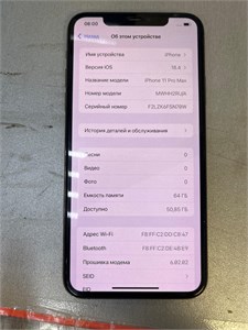 APPLE IPHONE 11 PRO MAX 64 ГБ 890000597751