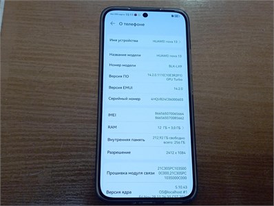 Huawei Nova 13 12/256 ГБ 890000593259