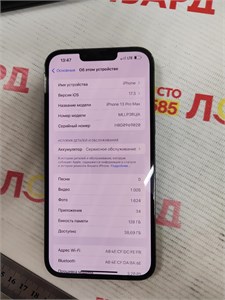 APPLE IPHONE 13 PRO MAX 128 ГБ 890000544589