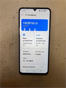 REALME NOTE 60 4/128 ГБ 890000608848