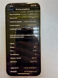 APPLE IPHONE 12 PRO MAX 256 ГБ 890000624745