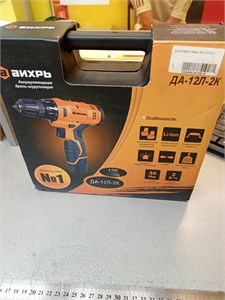 Аккумуляторная дрель-шуруповерт Вихрь ДА-12Л-2К 890000624613