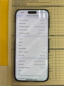 APPLE IPHONE 16 PRO MAX 256GB 890000614368