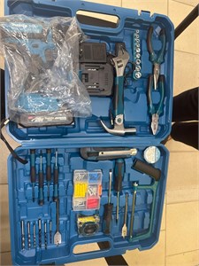 Шуруповерт с кейсом и инструментами 890000631642